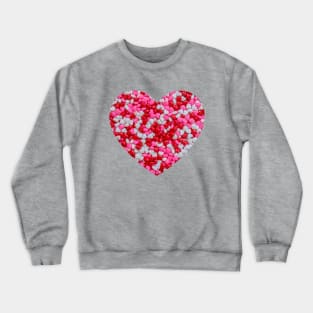 Candy Love Sprinkle Hearts Crewneck Sweatshirt